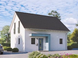 Fertighaus Home 1 von allkauf haus, Satteldach-Klassiker Außenansicht 1