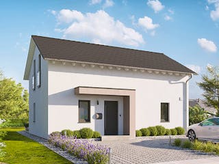 Fertighaus Home 5 von allkauf haus, Satteldach-Klassiker Außenansicht 1