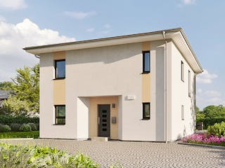 Fertighaus Home 9 von allkauf haus, Satteldach-Klassiker Außenansicht 3