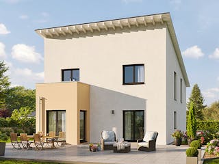 Fertighaus Home 9 von allkauf haus, Satteldach-Klassiker Außenansicht 4
