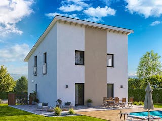 Fertighaus Home 2 von allkauf haus, Satteldach-Klassiker Außenansicht 6