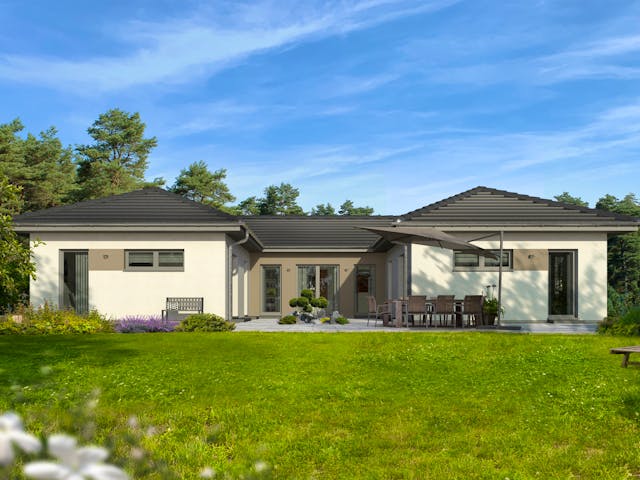 Fertighaus Lifetime 8 von allkauf haus, Bungalow Außenansicht 1 Fertighaus Lifetime 8 von allkauf haus, Bungalow Außenansicht 1