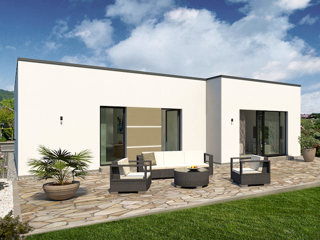 Fertighaus Lifetime 4 - FD von allkauf haus, Bungalow Außenansicht 1