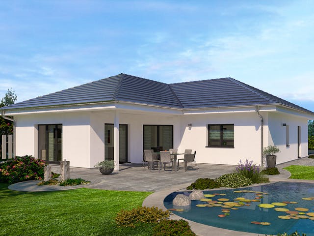 Fertighaus Lifetime 5 WD von allkauf haus, Bungalow Außenansicht 1 Fertighaus Lifetime 5 WD von allkauf haus, Bungalow Außenansicht 1