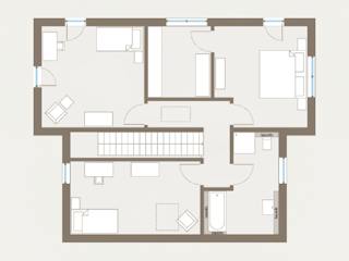Fertighaus Trendline S4 von allkauf haus, Pultdachhaus Grundriss 2
