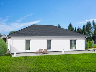 Massivhaus Bungalow 135 von AMB Massivhaus, Bungalow Außenansicht 1