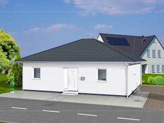 Massivhaus Bungalow 95 von AMB Massivhaus, Bungalow Außenansicht 2