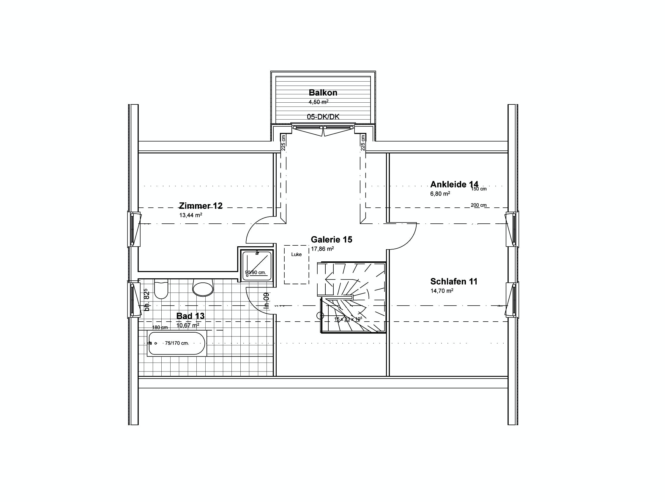 Fertighaus Amrum L von Danhaus Deutschland, Satteldach-Klassiker Grundriss 1