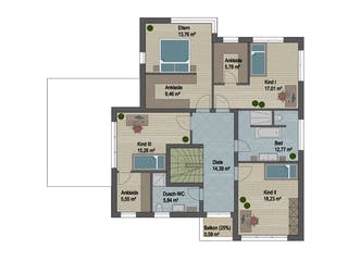 Massivhaus San Diego von ARGISOL-Bausysteme Bausatzhaus ab 86010€, Cubushaus Grundriss 2