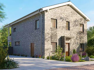 Massivhaus Sella von AUREA Massivhaus, Satteldach-Klassiker Außenansicht 1