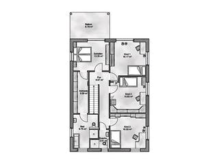 Massivhaus Sella von AUREA Massivhaus, Satteldach-Klassiker Grundriss 2