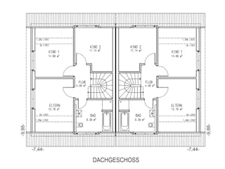 Massivhaus Bremen von Aye-Bau Schlüsselfertig ab 312900€, Satteldach-Klassiker Grundriss 2