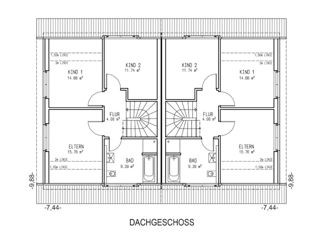 Massivhaus Bremen von Aye-Bau Schlüsselfertig ab 312900€, Satteldach-Klassiker Grundriss 2
