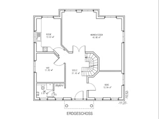 Massivhaus Grunewald von Aye-Bau Schlüsselfertig ab 457500€, Stadtvilla Grundriss 1