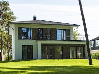 Massivhaus Wannsee von Aye-Bau Schlüsselfertig ab 522200€, Stadtvilla Außenansicht 3