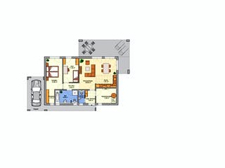 Fertighaus Vespero von Fingerhut Haus Schlüsselfertig ab 360536€, Pultdachhaus Grundriss 1