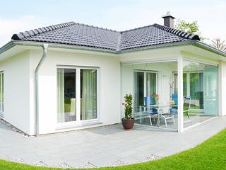 Fertighaus Suno von Fingerhut Haus Schlüsselfertig ab 395692€, Bungalow Außenansicht 3