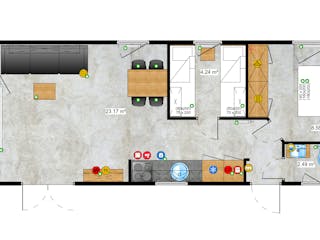 Fertighaus Texel von Easy Homes - Tiny- & Modulhäuser Schlüsselfertig ab 129900€, Bungalow Grundriss 6