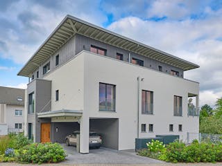 Fertighaus Mehrfamilienhaus Fink von Bau-Fritz - Mehrfamilienhäuser Schlüsselfertig ab 2700000€, Cubushaus Außenansicht 2