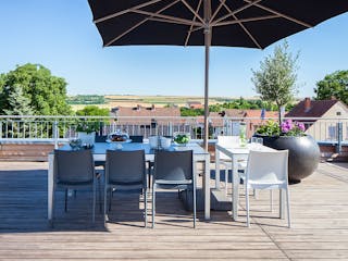 Fertighaus Mehrfamilienhaus Fluhr-Barth von Bau-Fritz - Mehrfamilienhäuser Schlüsselfertig ab 4125000€, Außenansicht 7