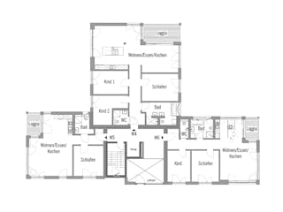 Fertighaus Mehrfamilienhaus Fluhr-Barth von Bau-Fritz - Mehrfamilienhäuser Schlüsselfertig ab 4125000€, Cubushaus Grundriss 2