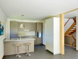 Fertighaus Mehrfamilienhaus Gardet von Bau-Fritz - Mehrfamilienhäuser Schlüsselfertig ab 595000€, Cubushaus Innenansicht 1