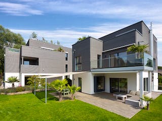 Fertighaus Mehrfamilienhaus Peters von Bau-Fritz - Mehrfamilienhäuser Schlüsselfertig ab 2730000€, Cubushaus Außenansicht 1