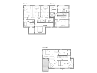 Fertighaus Mehrfamilienhaus Peters von Bau-Fritz - Mehrfamilienhäuser Schlüsselfertig ab 2730000€, Cubushaus Grundriss 2