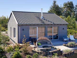Fertighaus Bieker - Kundenhaus von Bau-Fritz Schlüsselfertig ab 375000€, Bungalow Außenansicht 2