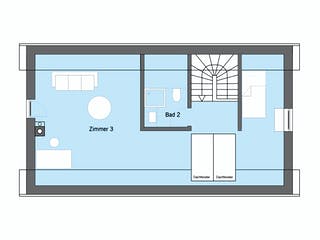 Fertighaus Ehrmann - Kundenhaus von Bau-Fritz Schlüsselfertig ab 790000€, Satteldach-Klassiker Grundriss 3