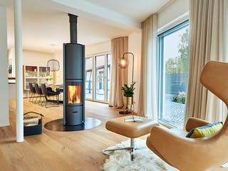 Fertighaus Ehrmann - Kundenhaus von Bau-Fritz Schlüsselfertig ab 790000€, Satteldach-Klassiker Innenansicht 1