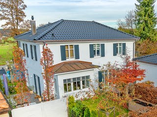 Fertighaus Fröhlich - Kundenhaus von Bau-Fritz Schlüsselfertig ab 1875000€, Stadtvilla Außenansicht 3