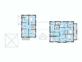 Fertighaus Fröhlich - Kundenhaus von Bau-Fritz Schlüsselfertig ab 1875000€, Stadtvilla Grundriss 2