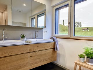 Fertighaus Gruber - Kundenhaus von Bau-Fritz Schlüsselfertig ab 765000€, Satteldach-Klassiker Innenansicht 9