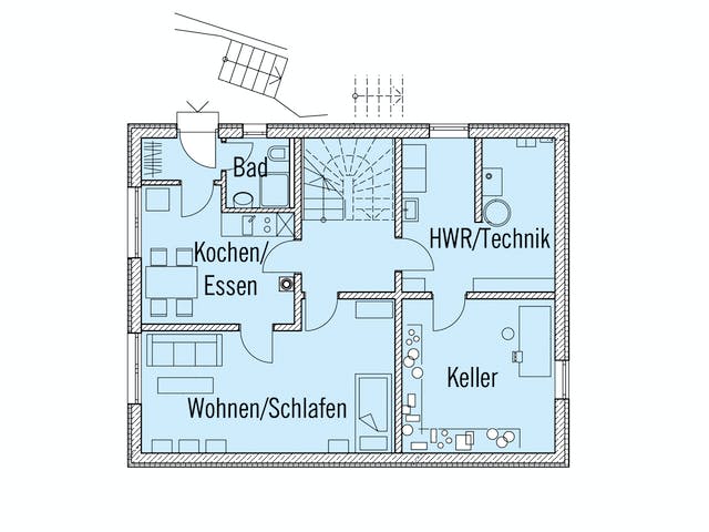 Fertighaus Motz-Russ - Kundenhaus von Bau-Fritz Schlüsselfertig ab 560000€, Satteldach-Klassiker Grundriss 3
