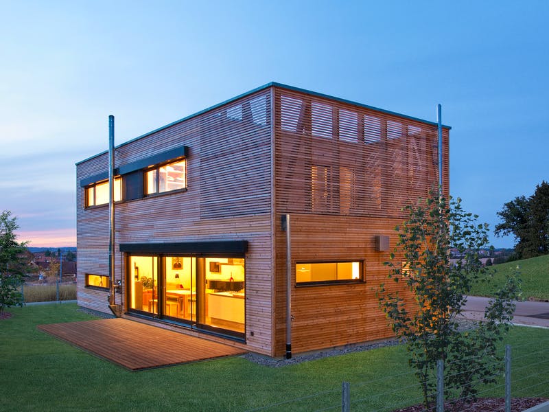 Modernes Holzhaus von Baufritz