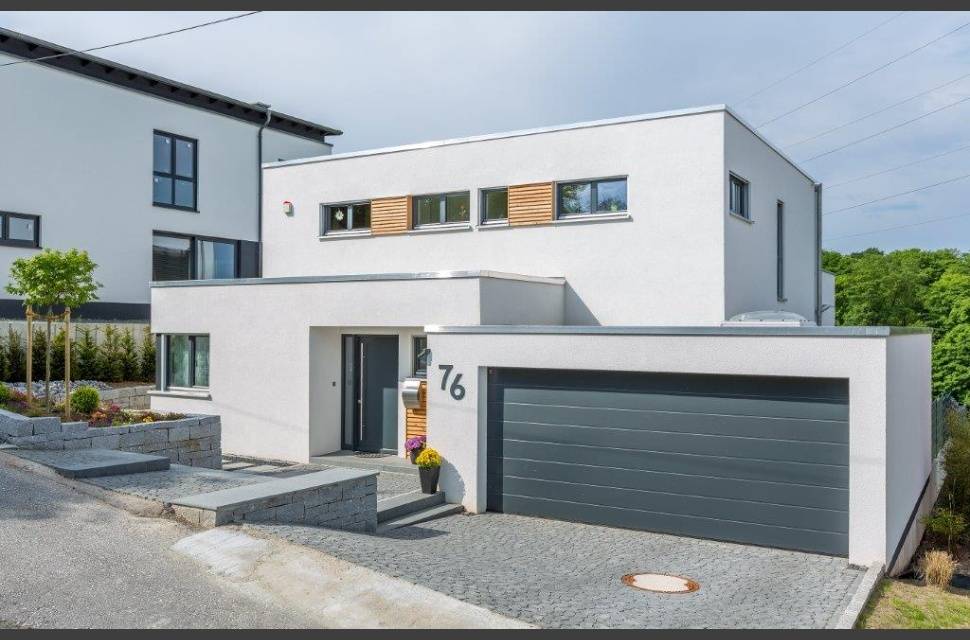 Fertighaus Bauhaus-Villa von Meisterstück-HAUS, Cubushaus Außenansicht 1