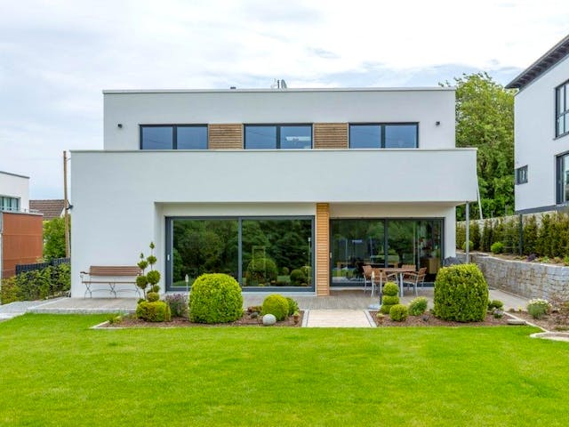 Fertighaus Bauhaus-Villa von Meisterstück-HAUS, Cubushaus Außenansicht 3