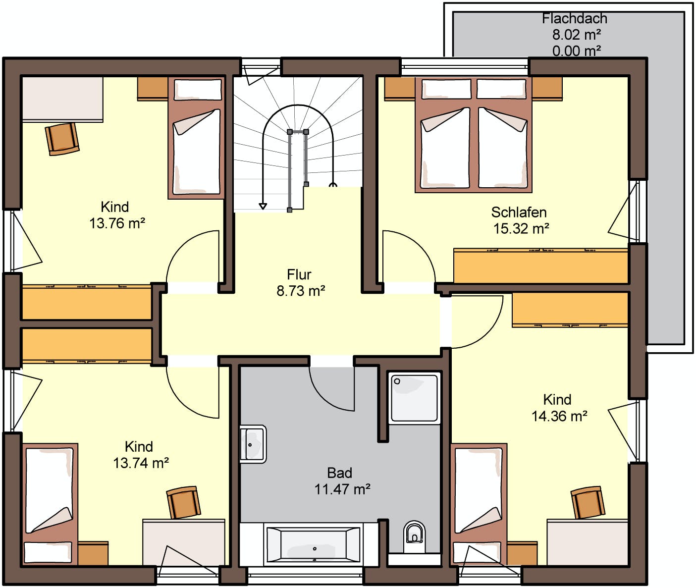 Fertighaus Bellisimo von Büdenbender Hausbau Schlüsselfertig ab 408230€, Cubushaus Grundriss 2