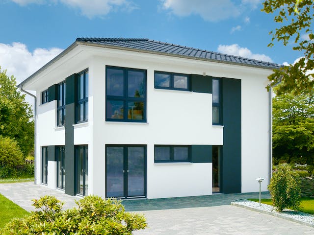 Fertighaus Blankenese von Danhaus Deutschland Schlüsselfertig ab 415523€, Stadtvilla Außenansicht 1