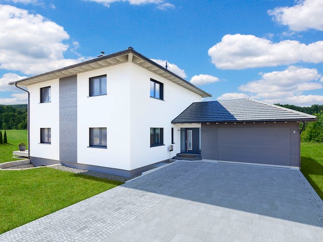 Fertighaus Bongart - Kundenhaus von Bau-Fritz Schlüsselfertig ab 730000€, Stadtvilla Außenansicht 1