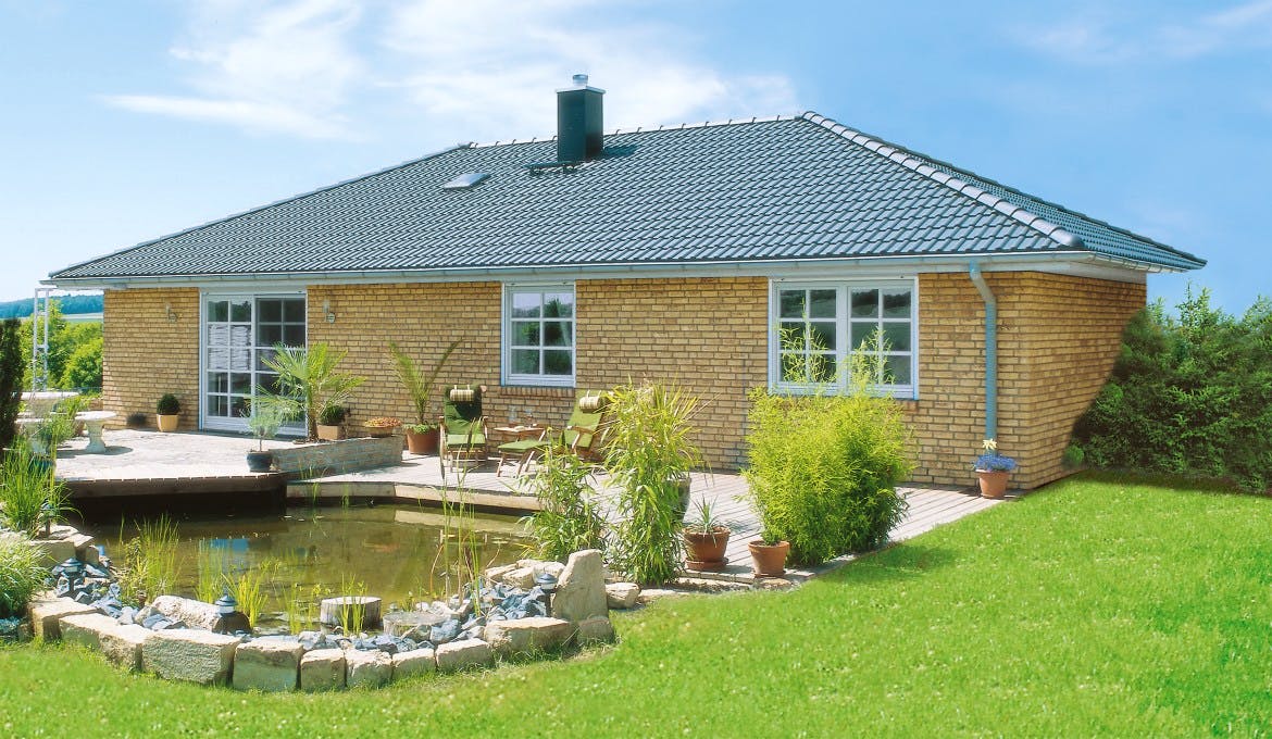 Fertighaus Bornholm von Danhaus Deutschland Schlüsselfertig ab 293374€, Bungalow Außenansicht 1
