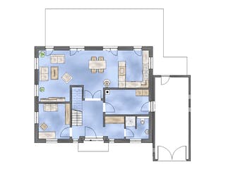 Massivhaus Haus Historica von Botan Haus, Stadtvilla Grundriss 1