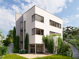 Massivhaus Haus Mellow von Botan Haus, Cubushaus Außenansicht 1