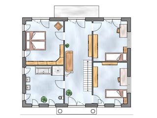 Massivhaus Haus Valero von Botan Haus, Stadtvilla Grundriss 2
