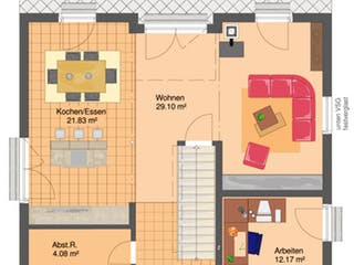 Fertighaus BRAVUR 400 W von FingerHaus Schlüsselfertig ab 413411€, Stadtvilla Grundriss 1