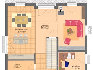 Fertighaus BRAVUR 400 W von FingerHaus Schlüsselfertig ab 433800€, Stadtvilla Grundriss 1