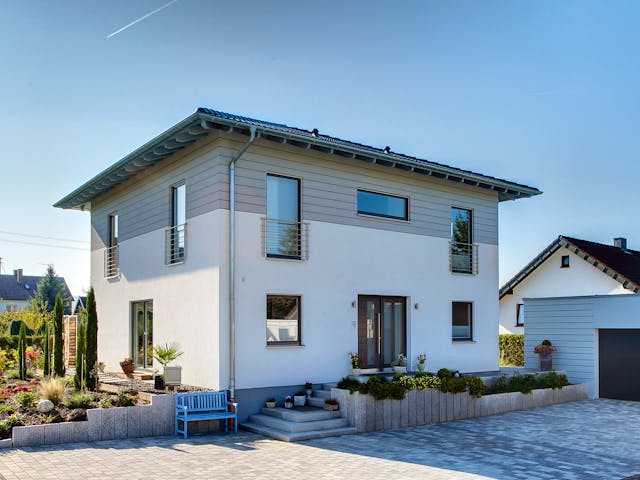 Fertighaus BRAVUR 400 W von FingerHaus Schlüsselfertig ab 413411€, Stadtvilla Außenansicht 1 Fertighaus BRAVUR 400 W von FingerHaus Schlüsselfertig ab 413411€, Stadtvilla Außenansicht 1