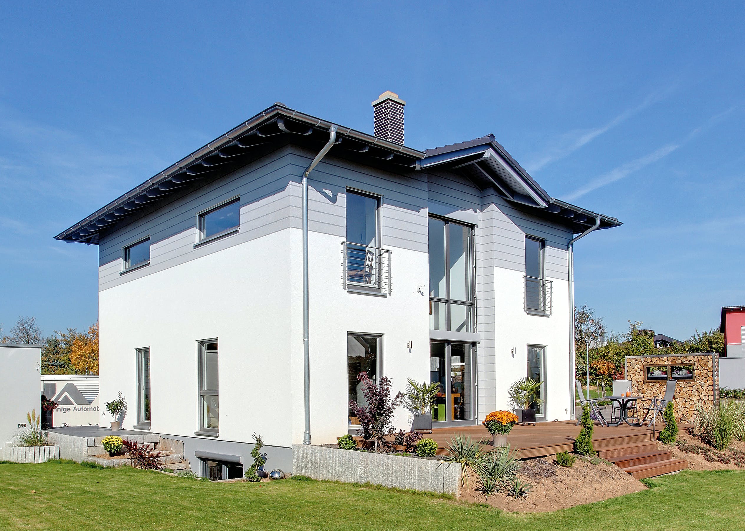 Fertighaus BRAVUR 400 W von FingerHaus Schlüsselfertig ab 402872€, Stadtvilla Außenansicht 2