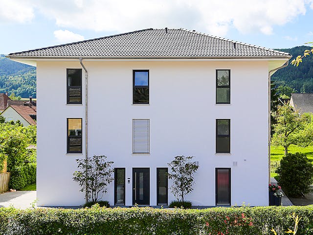 Fertighaus Haus Bohlingen von Bodenseehaus, Stadtvilla Außenansicht 2